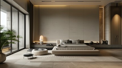 Modern minimalist of the room UHD wallpaper