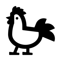 Chicken Hen Line Icon