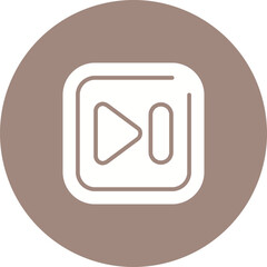 Next Track Square Vector Icon