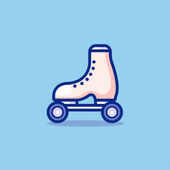 Fototapeta premium Roller_Skate_Toe_Stopper_Modern_Line_Icon_Vector_Line