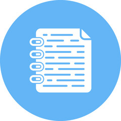 Note Page Vector Icon