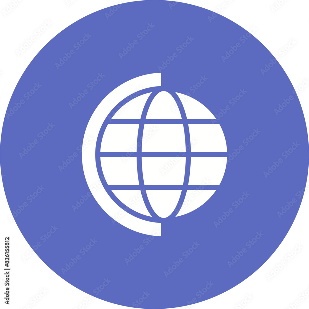 Poster globe vector icon