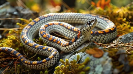 Obraz premium Mica snake found in woodland