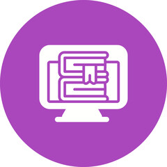 Computer Vector Icon