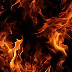 Lava illustration. Molten rock from a volcano. Flows down the mountainside, glowing hotly the power of nature.