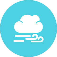 Windy Vector Icon