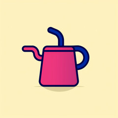 Obraz premium Teapot_Spout_Handle_Modern_Line_Icon_Vector_Line_Art