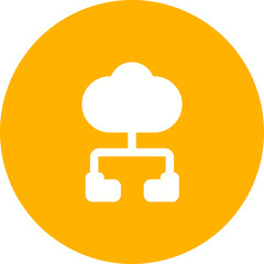 Cloud Computing Vector Icon