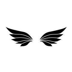 wings silhouette icon