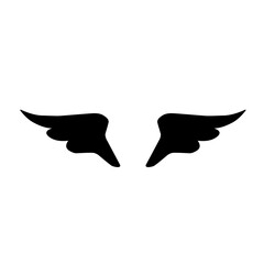 wings silhouette icon