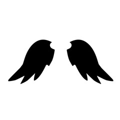 wings silhouette icon