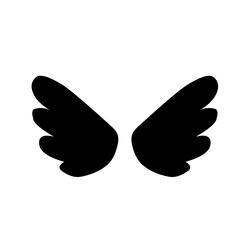 wings silhouette icon