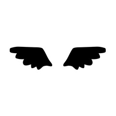 wings silhouette icon