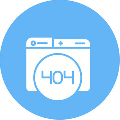 404 Error Vector Icon