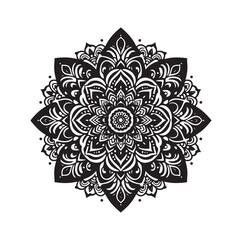 Mandala floral vector illustration set