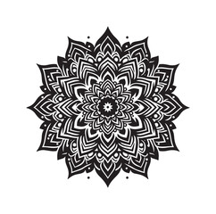 Mandala floral vector illustration set