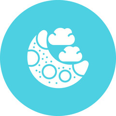 Moon Vector Icon