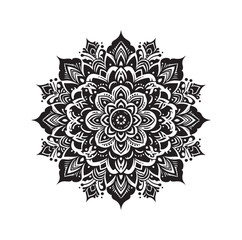 Mandala floral vector illustration set