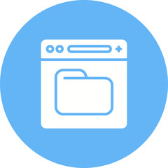 Obraz premium Browser Vector Icon