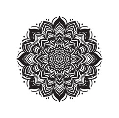 Mandala floral vector illustration set