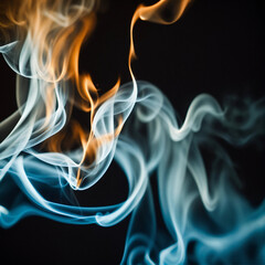 Obraz premium smoke on black,abstract background 
