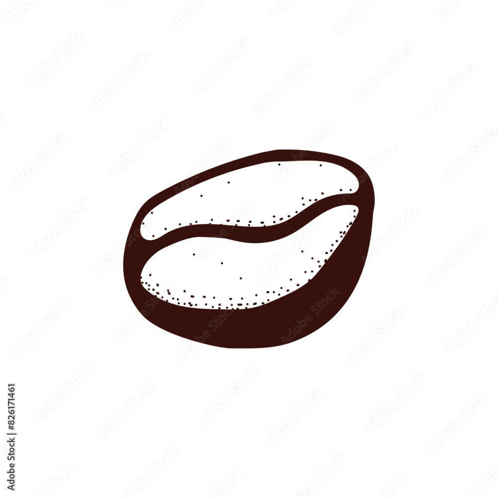 Wall mural Coffee beans icon vector design template.