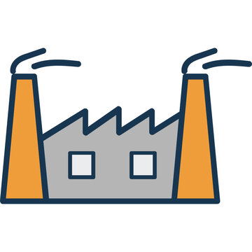 recommend clip art: Chimney  Icon Colored Outline Icon