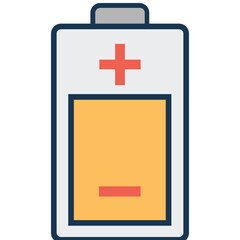  Battery Charging Icon Colored Outline Icon