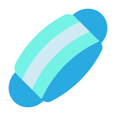 Face Mask Flat Icon Design