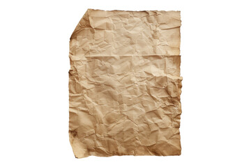 Fototapeta premium Blank old paper isolated on white background
