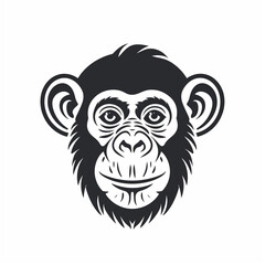 猿のシンプルなロゴ/Simple Logo of a Monkey/Generative AI