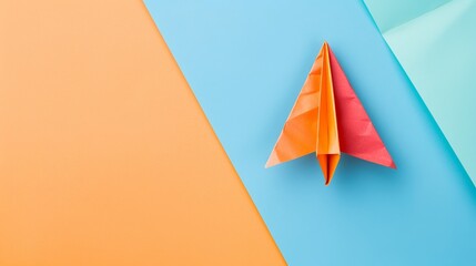 National Paper Airplane Day background concept with copy space