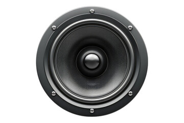 Car acoustic speaker isolated on white background