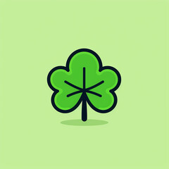 Lucky_Four-Leaf_Clover_Modern_Line_Icon_Vect