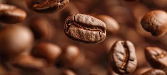 The Closeup Coffee Beans