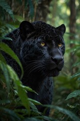 portrait of a leopard in the jungle wild photography photo