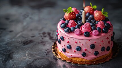 cake with strawberries