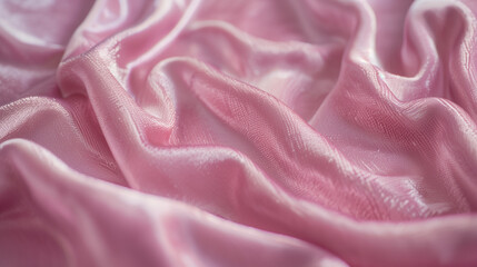 Obraz premium Soft Pink Velvet Fabric with Smooth Folds