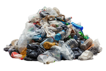 Pile of plastic garbage