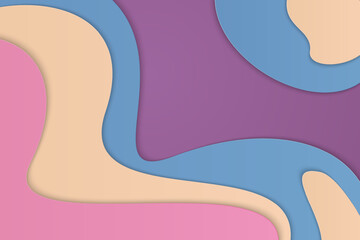 Abstract colorful paper style background