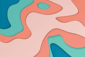 Abstract colorful paper style background