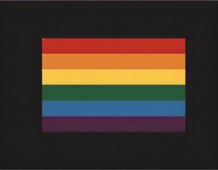 vector image of the lgbt flag on black background, queer pride month, wallpaper logo gay heart