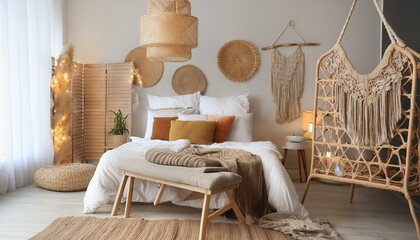 Modern Boho Bedroom: A Contemporary Take on Bohemian Style"