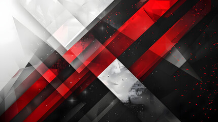 red white black abstract geometric background