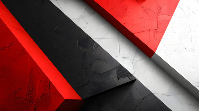 red black white abstract geometric presentation