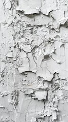 White Grunge Stucco Texture Wallpaper. Premium Light Grey Background with copy-space.