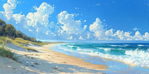 Obraz premium Breath-taking Sunshine Beach
