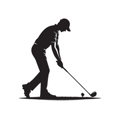 vector of golf player. 