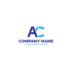 Letter AC logo design, vector logo design