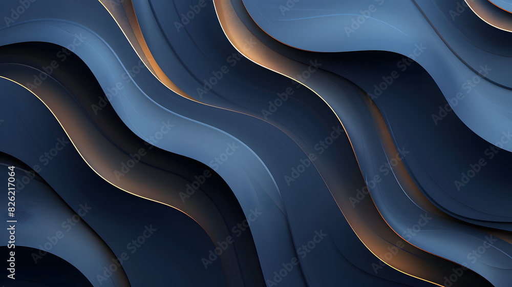 Poster modern dark blue background with abstract shapes dynamic
